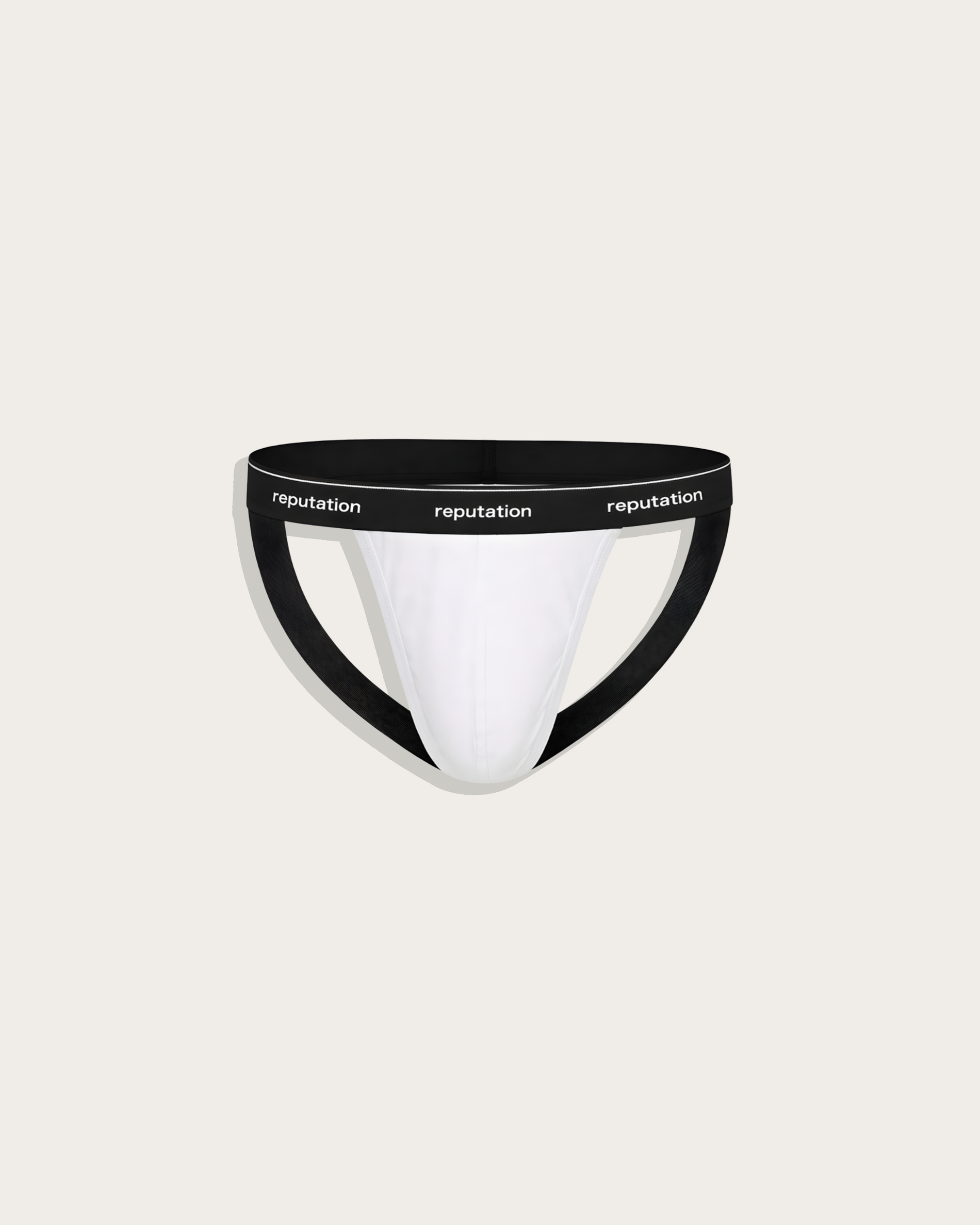 Reputation Signature Jock 01 in white, flat lay