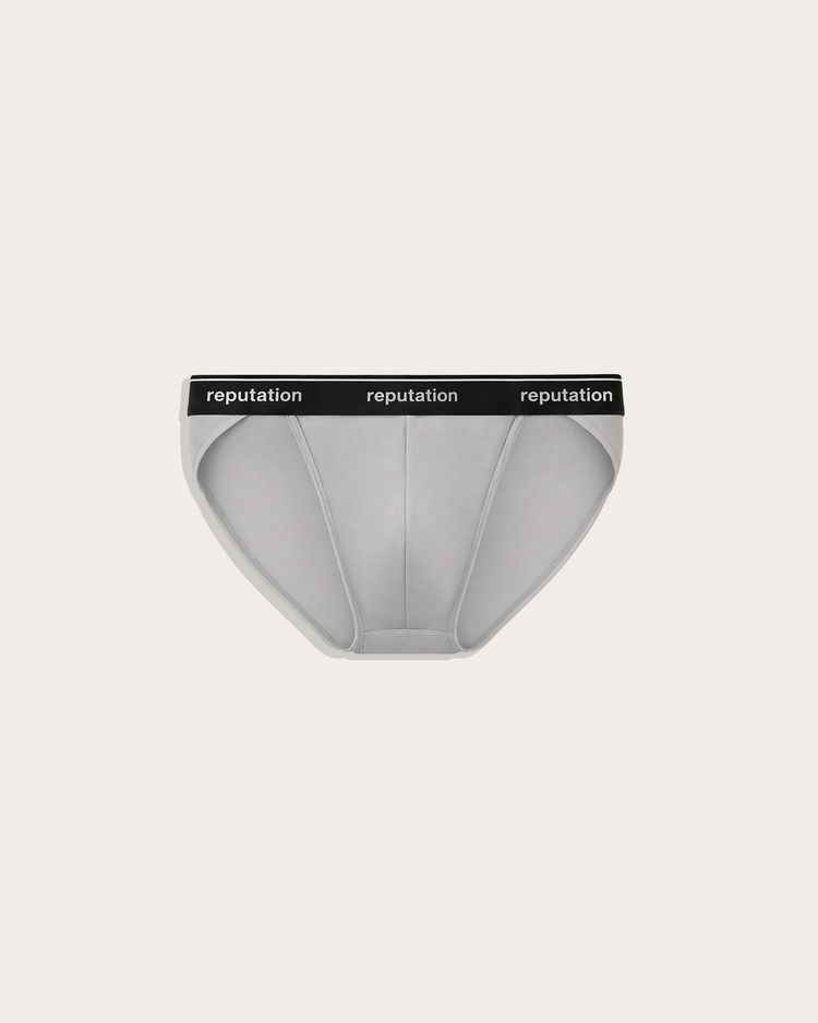 Reputation Sport Brief 01 in stone gray, flat lay