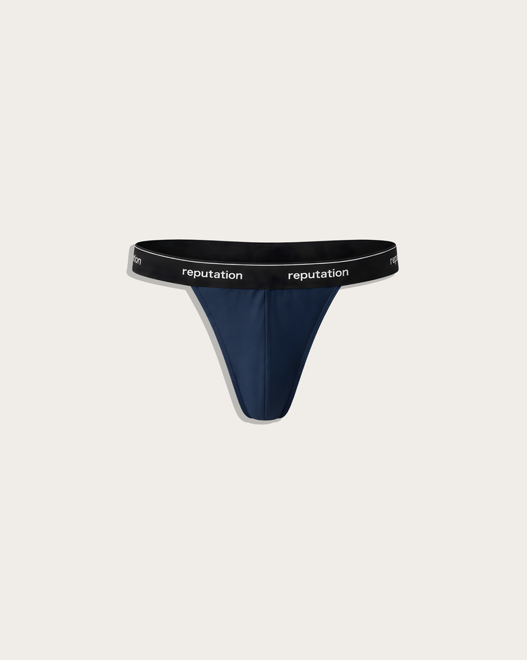 Reputation Signature String 01 in midnight blue, flat lay