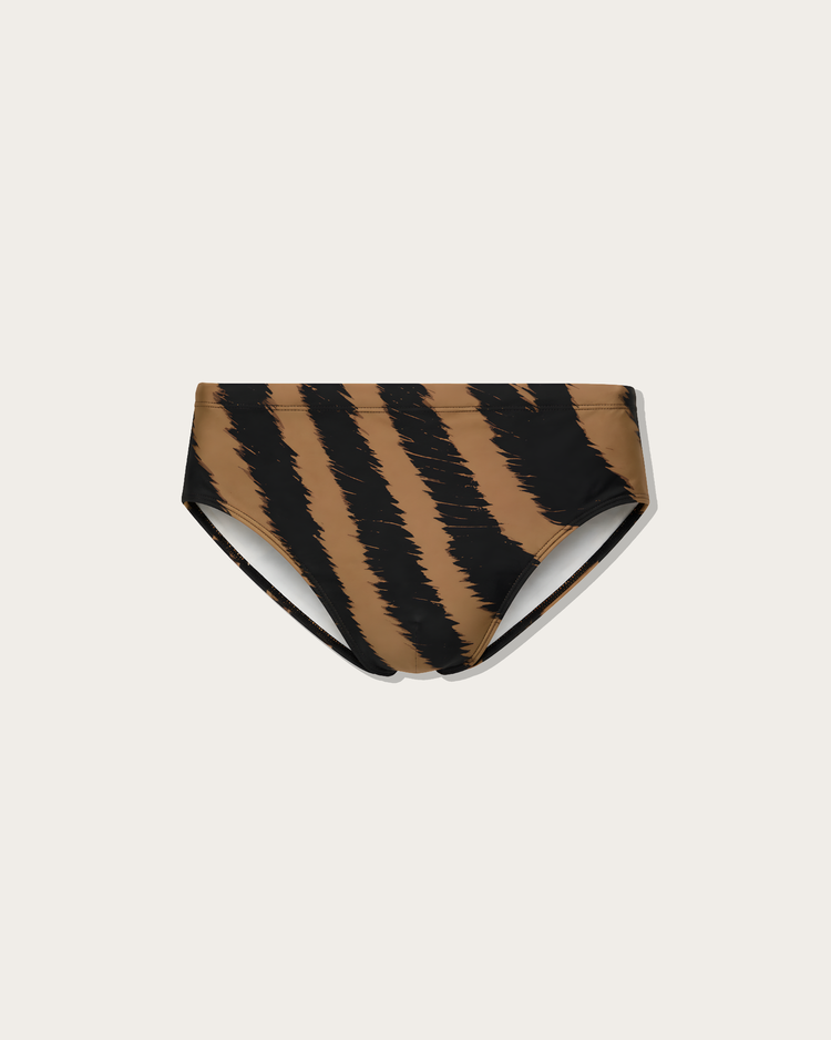 Reputation Signature Sunga 01 Zebra in brown, flat lay